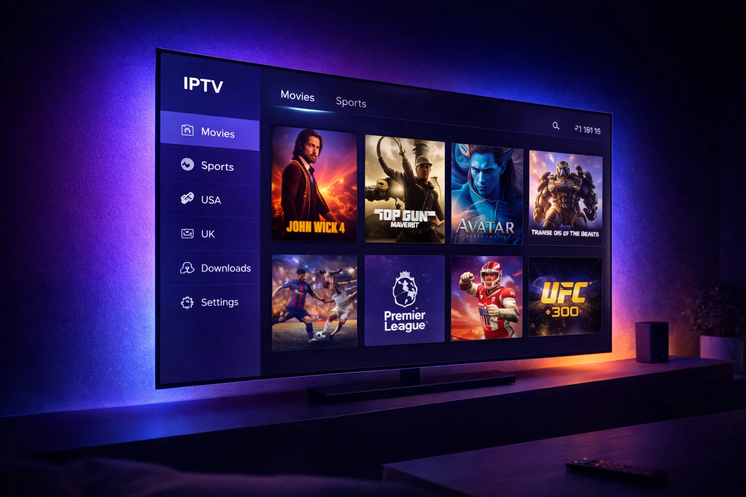 IPTV on Smart TV — Channels in HD and 4K