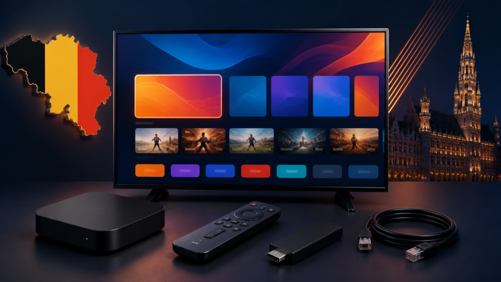 IPTV box België met Smart TV en afstandsbediening